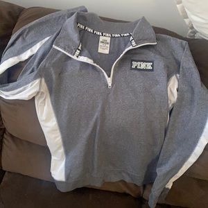 VS pink athletic pull over shirt